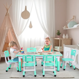 Blue discount kids table